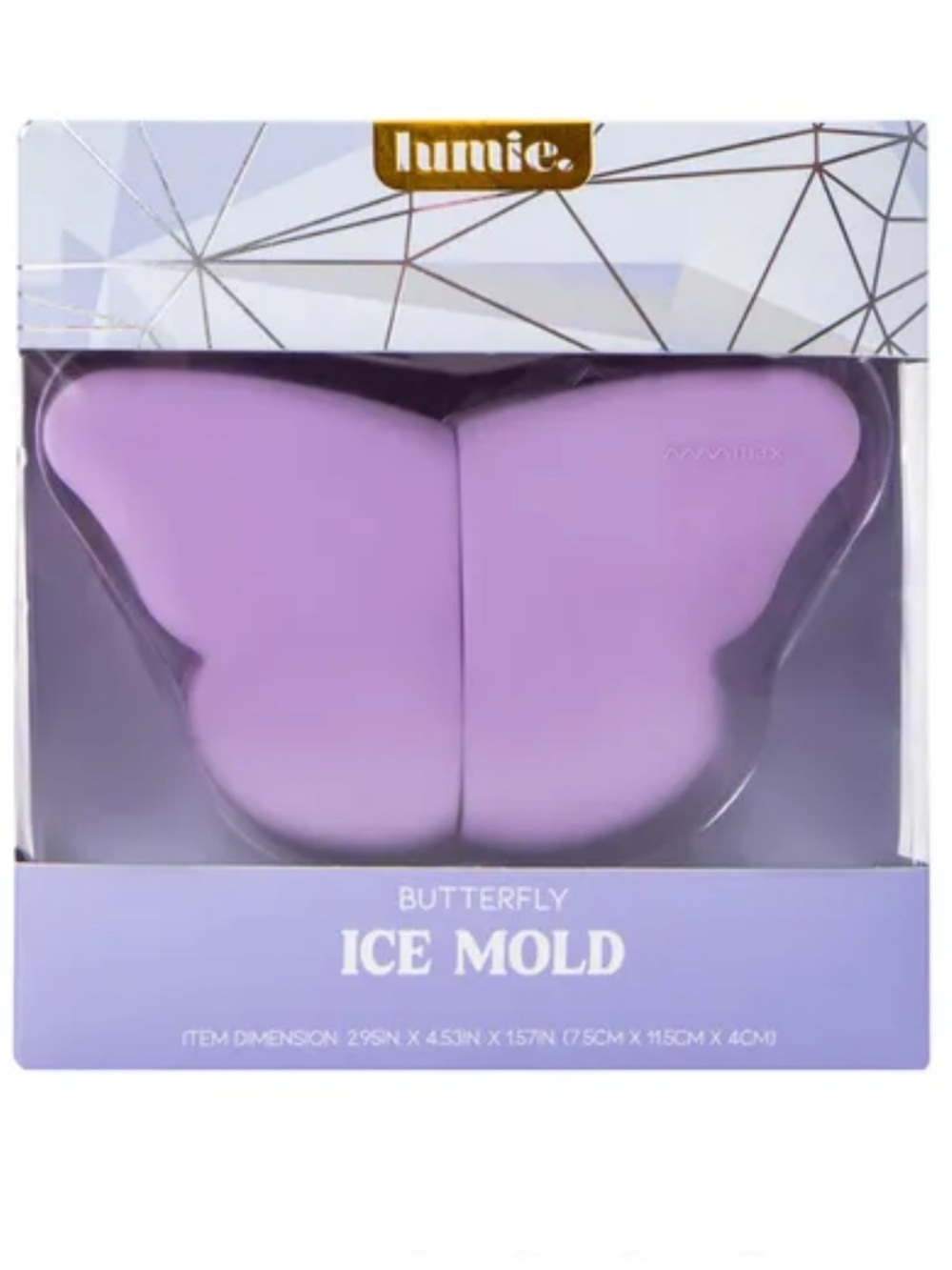 Lumie Butterfly Silicone Ice Mold - Lavender